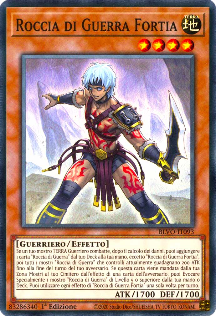 BLVO-IT093 Roccia di Guerra Fortia super rara 1a Edizione (IT) -NEAR MINT-