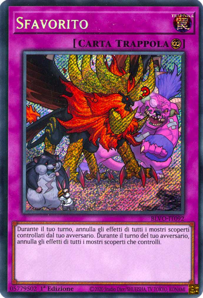 BLVO-IT092 Sfavorito rara segreta 1a Edizione (IT) -NEAR MINT-