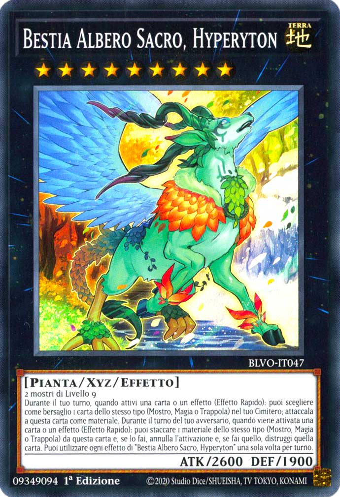 BLVO-IT047 Bestia Albero Sacro, Hyperyton super rara 1a Edizione (IT) -NEAR MINT-