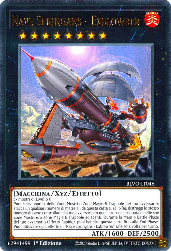 BLVO-IT046 Nave Springans - Exblowrer ultra rara 1a Edizione (IT) -NEAR MINT-