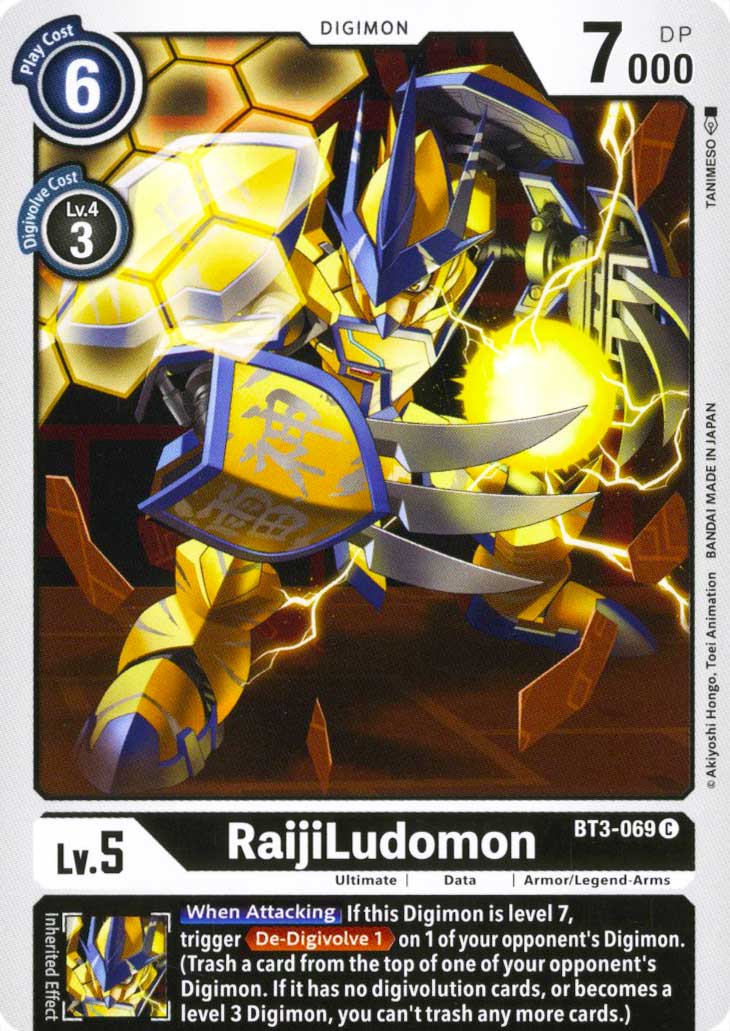 BT03-EN069 RaijiLudomon comune normale (EN) -NEAR MINT-