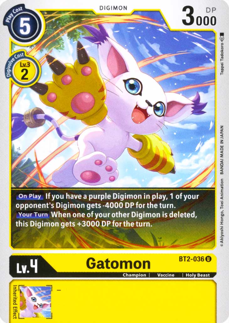 BT02-EN036 Gatomon non comune normale (EN) -NEAR MINT-