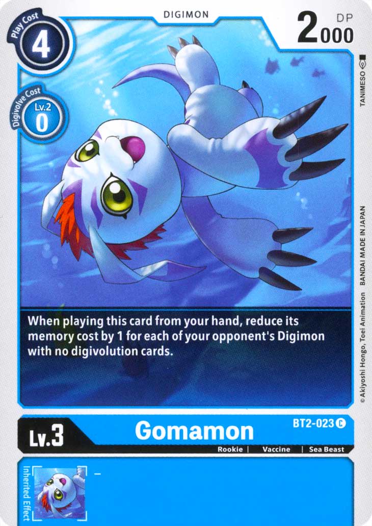 BT02-EN023 Gomamon comune normale (EN) -NEAR MINT-