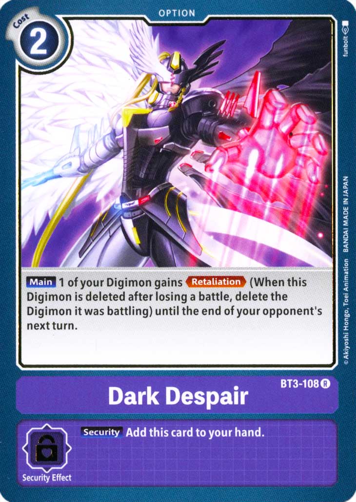 BT03-EN108 Dark Despair rara normale (EN) -NEAR MINT-