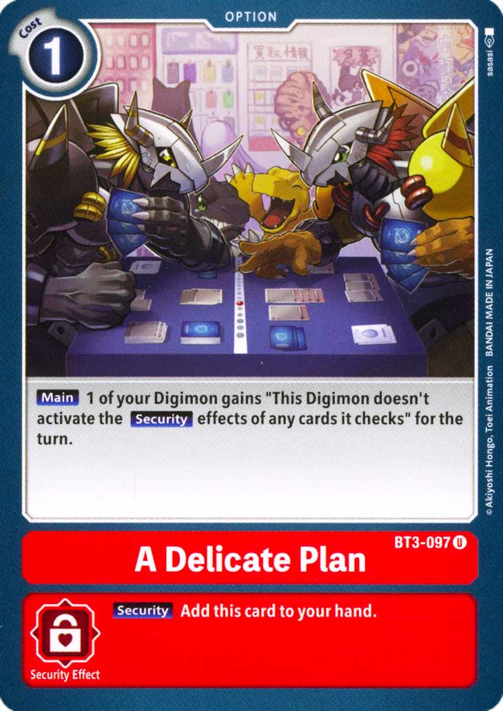 BT03-EN097 A Delicate Plan non comune normale (EN) -NEAR MINT-