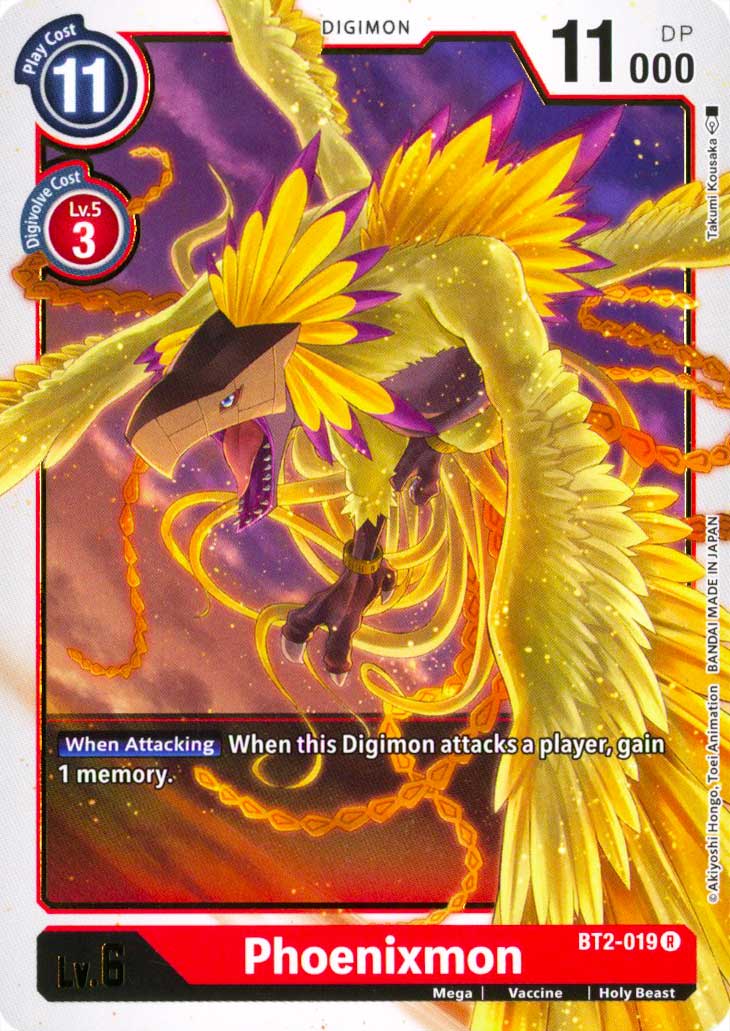 BT02-EN019 Phoenixmon rara normale (EN) -NEAR MINT-