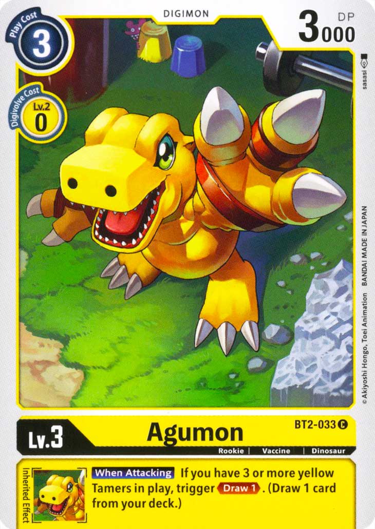 BT02-EN033 Agumon comune normale (EN) -NEAR MINT-