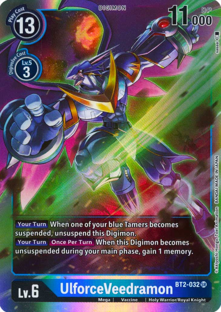 BT02-EN032 UforceVeedramon super rara foil (EN) -NEAR MINT-