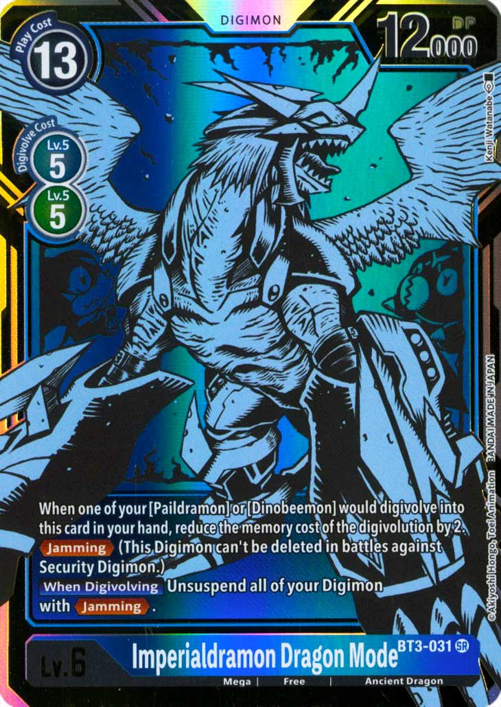 BT03-EN031 Imperialdramon Dragon Mode super rara foil parallela (EN) -NEAR MINT-