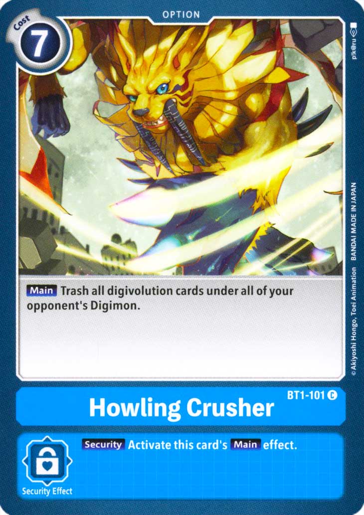 BT01-EN101 Howling Crusher comune normale (EN) -NEAR MINT-