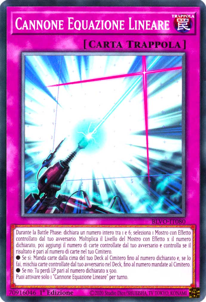 BLVO-IT080 Cannone Equazione Lineare comune 1a Edizione (IT) -NEAR MINT-