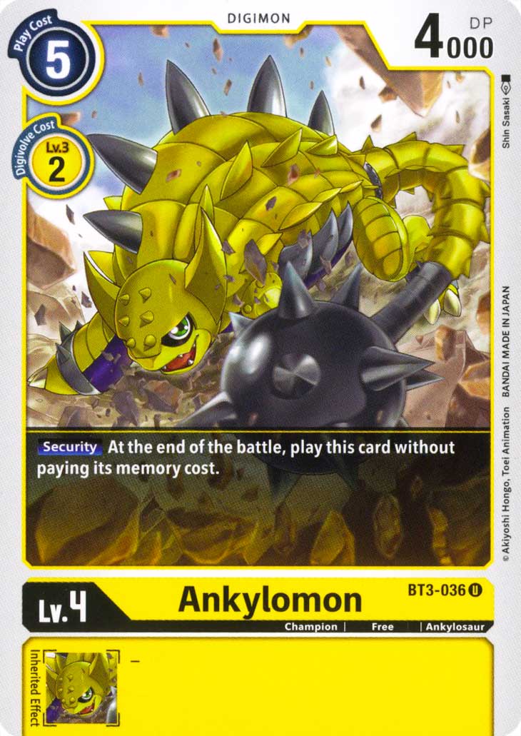 BT03-EN036 Ankylomon non comune normale (EN) -NEAR MINT-