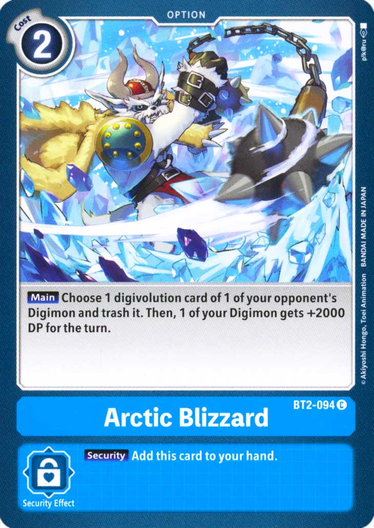 BT02-EN094 Artic Blizzard comune normale (EN) -NEAR MINT-