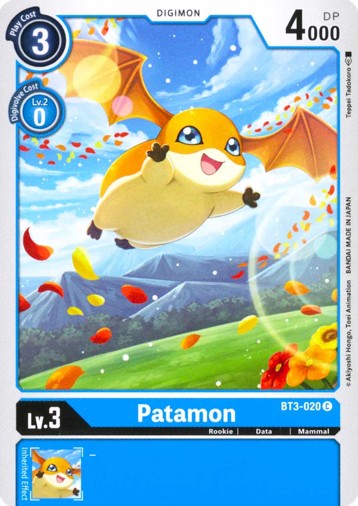 BT03-EN020 Patamon comune normale (EN) -NEAR MINT-