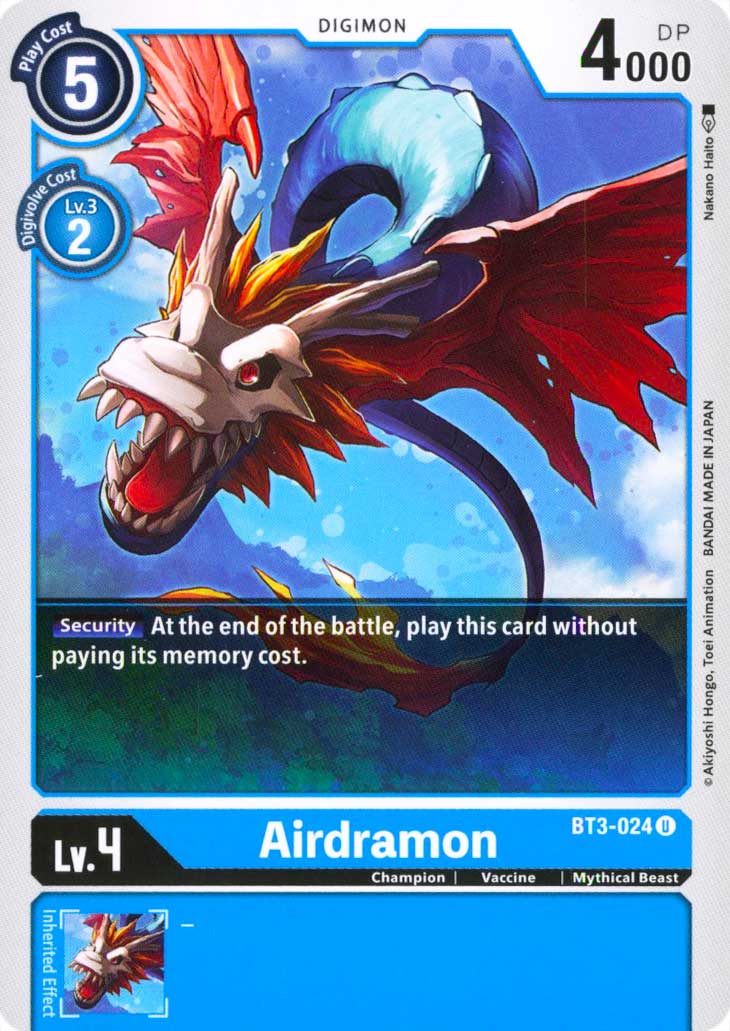 BT03-EN024 Airdramon non comune normale (EN) -NEAR MINT-
