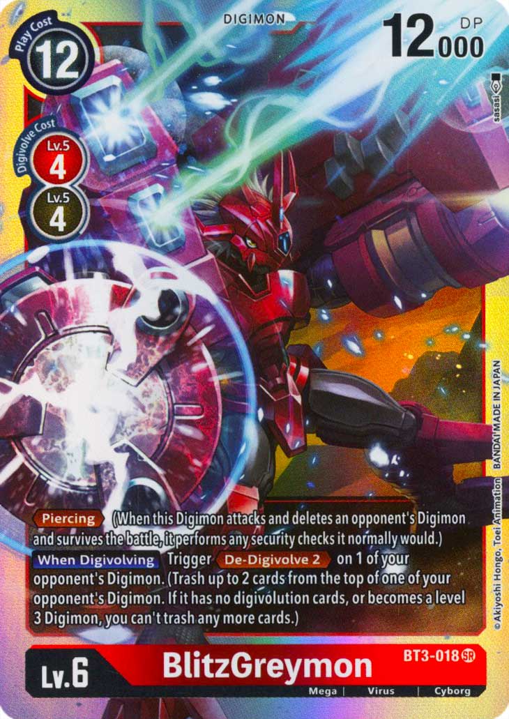 BT03-EN018 BlitzGreymon super rara foil (EN) -NEAR MINT-