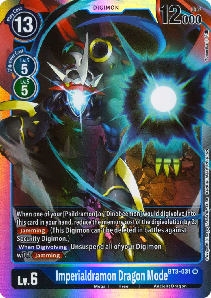 BT03-EN031 Imperialdramon Dragon Mode super rara foil (EN) -NEAR MINT-