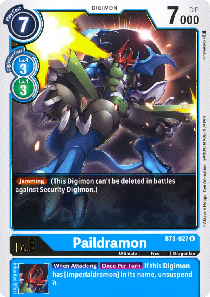 BT03-EN027 Paildramon rara normale (EN) -NEAR MINT-