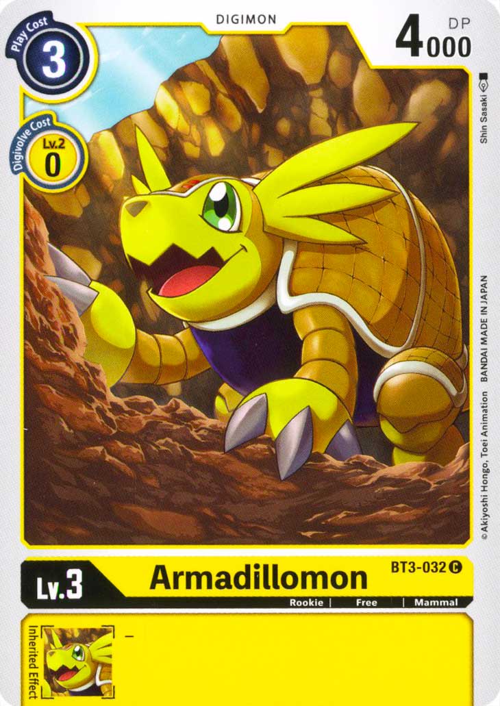 BT03-EN032 Armadillomon comune normale (EN) -NEAR MINT-