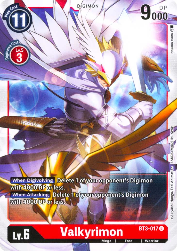 BT03-EN017 Valkyrimon non comune normale (EN) -NEAR MINT-