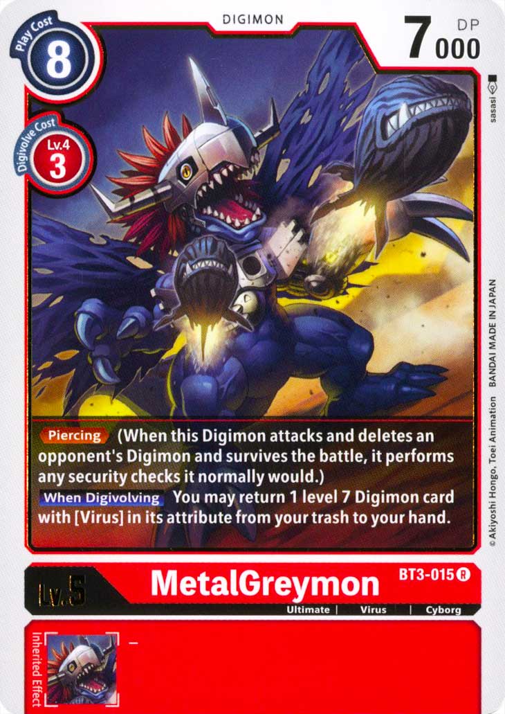 BT03-EN015 MetalGreymon rara normale (EN) -NEAR MINT-