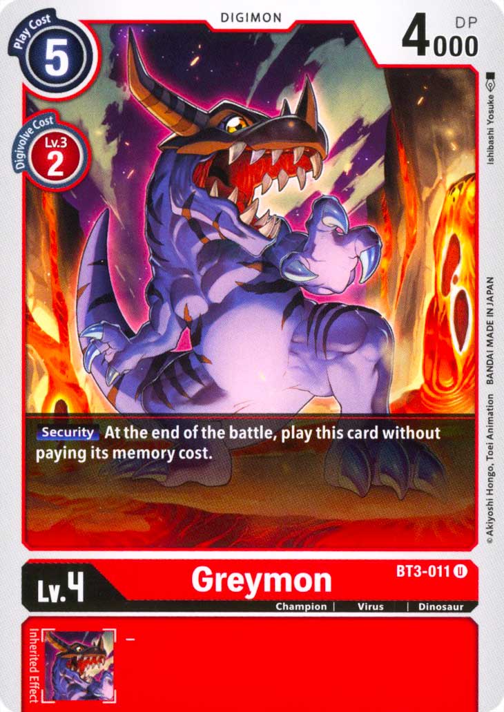 BT03-EN011 Greymon non comune normale (EN) -NEAR MINT-