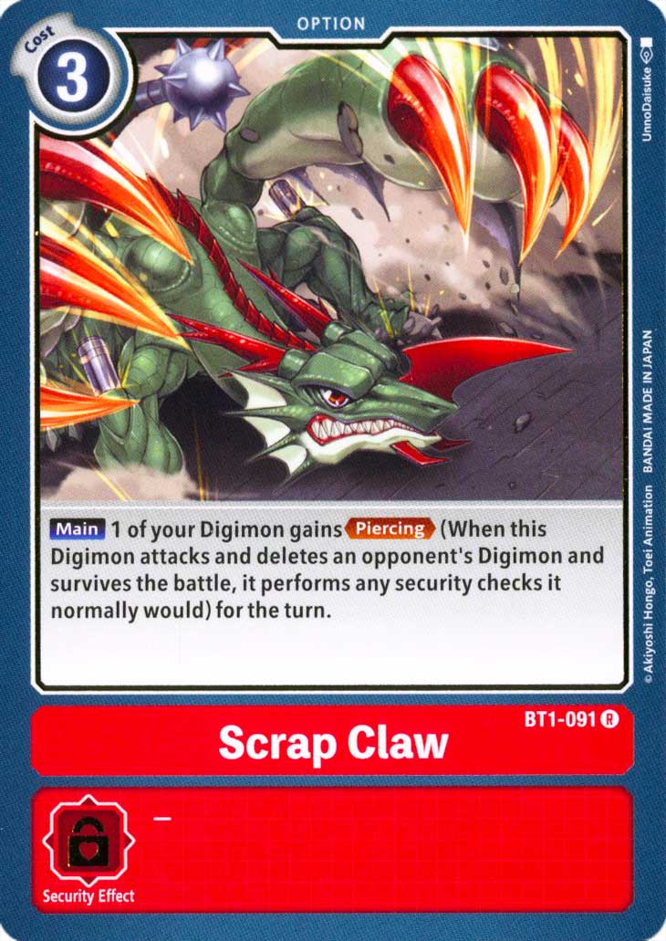 BT01-EN091 Scrap Claw rara normale (EN) -NEAR MINT-