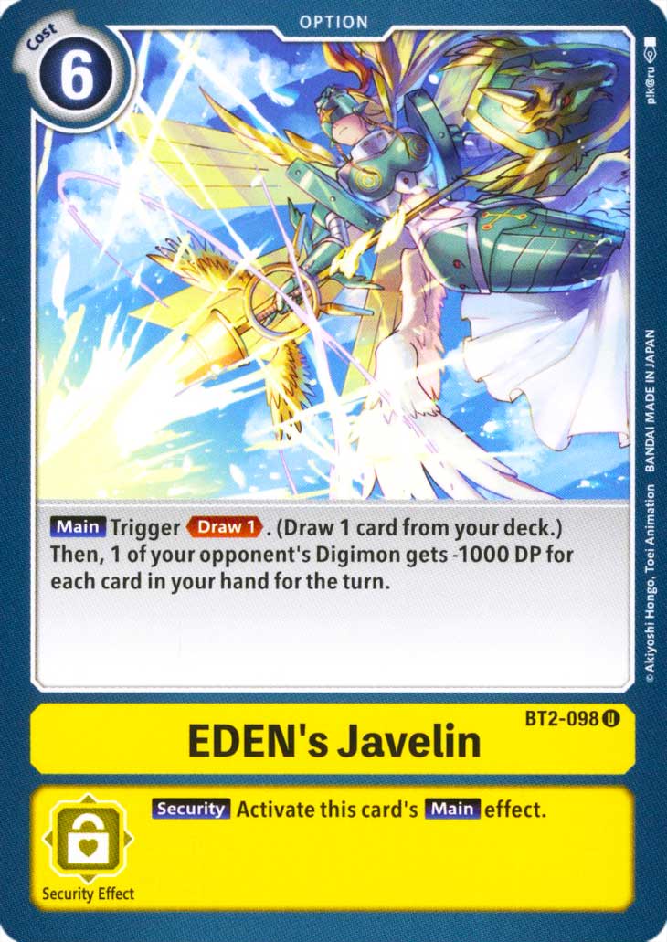 BT02-EN098 EDEN's Javelin non comune normale (EN) -NEAR MINT-