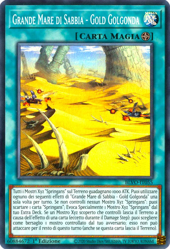 BLVO-IT055 Grande Mare di Sabbia - Gold Golgonda super rara 1a Edizione (IT) -NEAR MINT-
