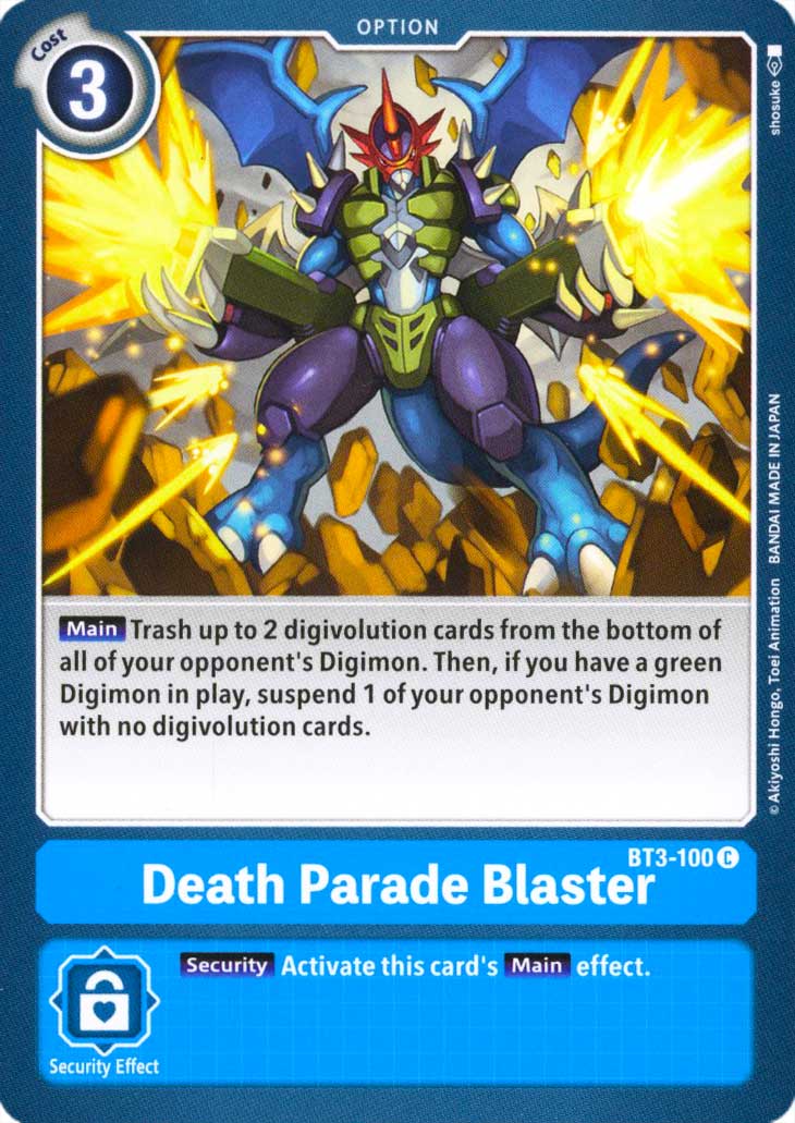 BT03-EN100 Death Parade Blaster comune normale (EN) -NEAR MINT-