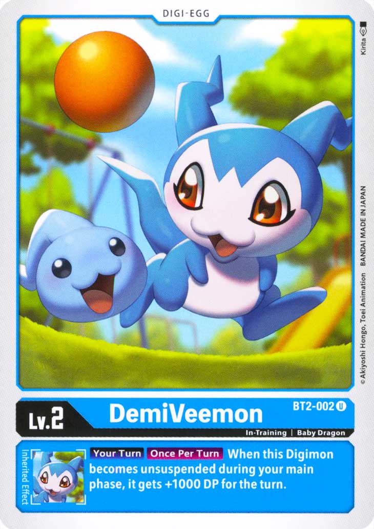 BT02-EN002 DemiVeemon non comune normale (EN) -NEAR MINT-