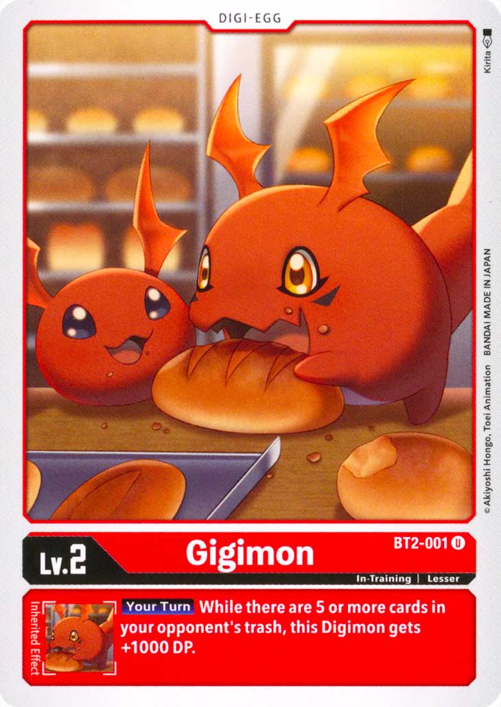 BT02-EN001 Gigimon non comune normale (EN) -NEAR MINT-