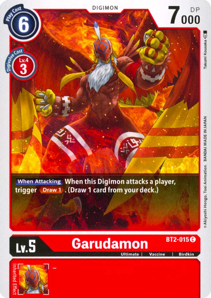 BT02-EN015 Garudamon comune normale (EN) -NEAR MINT-