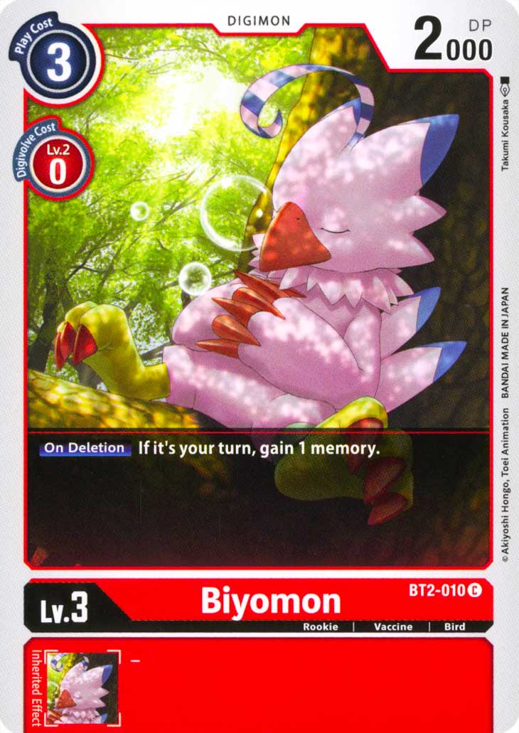 BT02-EN010 Biyomon comune normale (EN) -NEAR MINT-