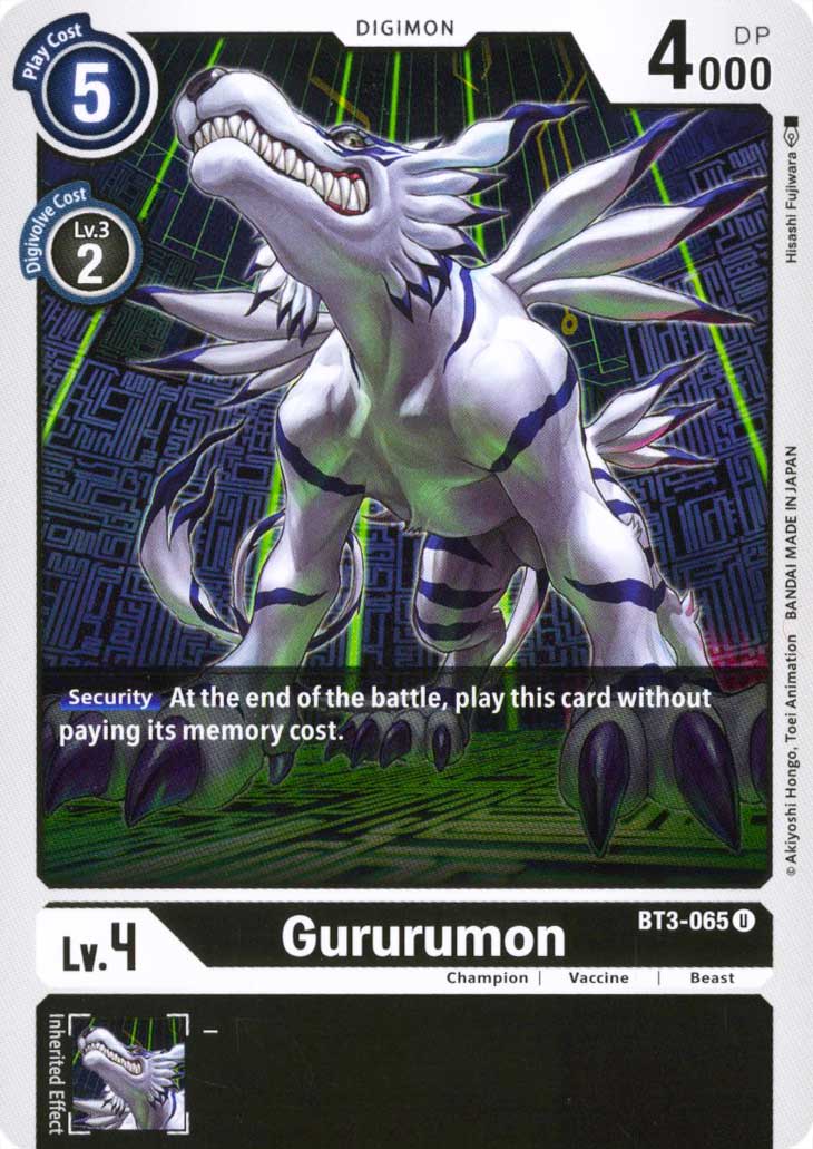 BT03-EN065 Gururumon non comune normale (EN) -NEAR MINT-