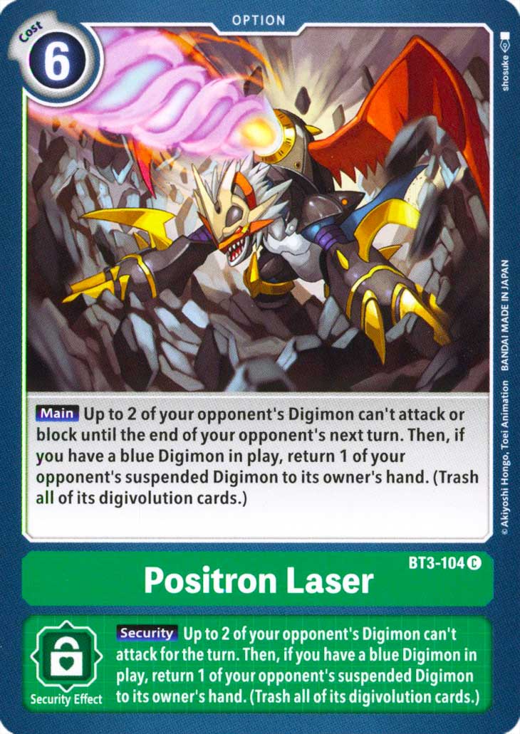 BT03-EN104 Positron Laser comune normale (EN) -NEAR MINT-