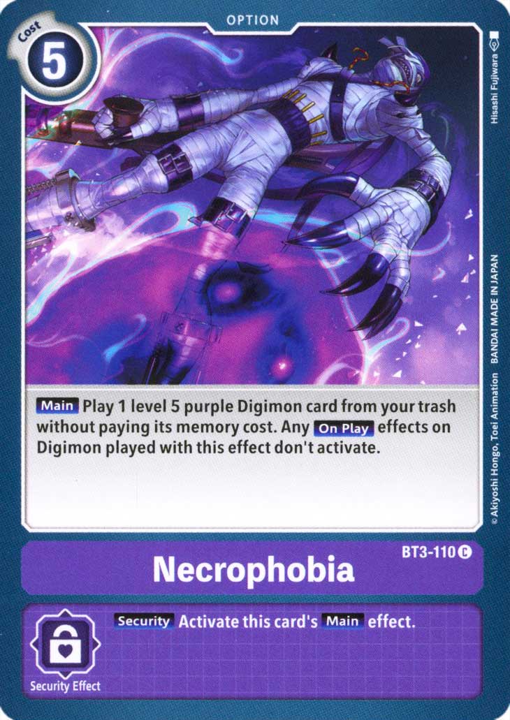 BT03-EN110 Necrophobia comune normale (EN) -NEAR MINT-