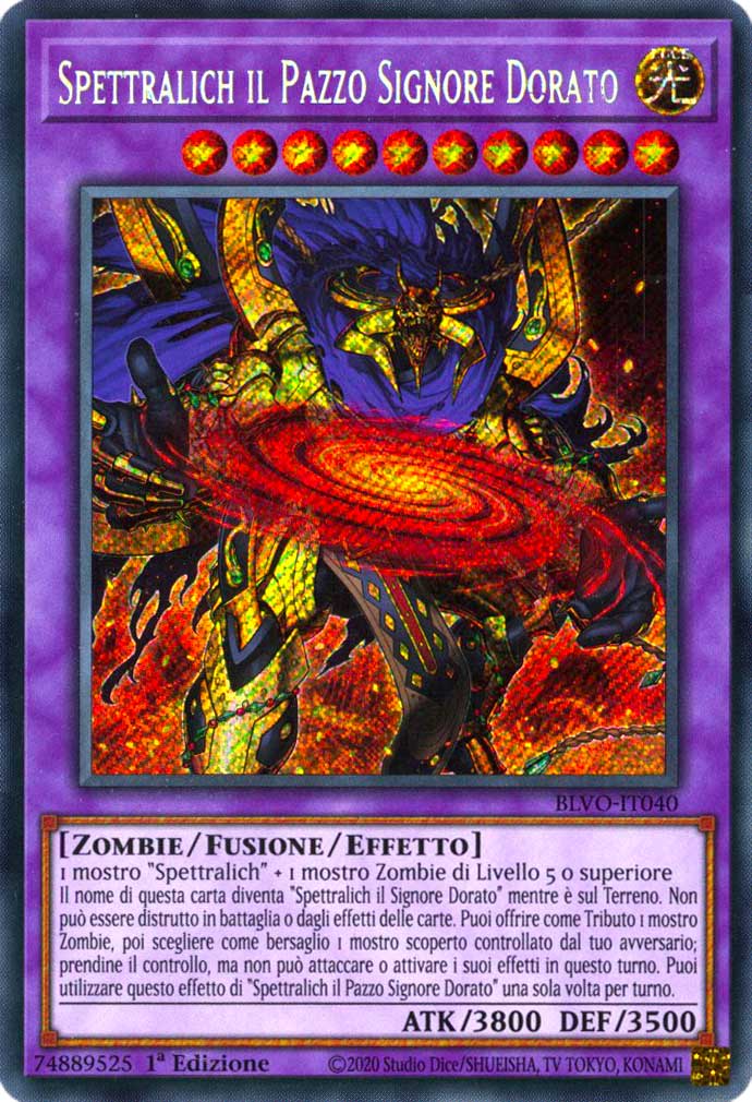 BLVO-IT040 Spettralich il Pazzo Signore Dorato rara segreta 1a Edizione (IT) -NEAR MINT-