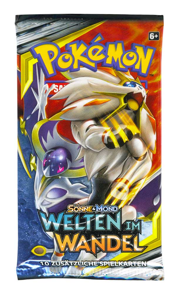 Sonne & Mond Welten im Wandel busta 10 carte Artwork Solgaleo & Lunala (DE)