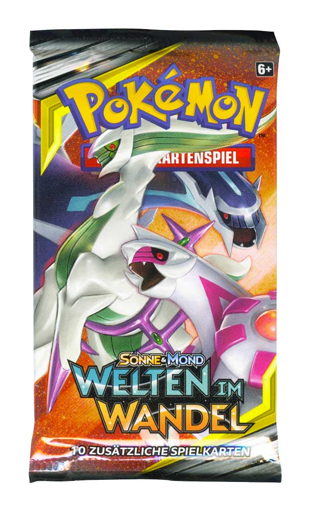 Sonne & Mond Welten im Wandel busta 10 carte Artwork Arceus, Dialga & Palkia (DE)