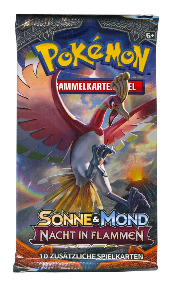 Sonne & Mond Nacht in Flammen busta 10 carte Artwork Ho-Oh (DE)
