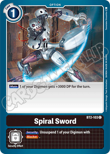 BT02-EN103 Spiral Sword comune normale (EN) -NEAR MINT-