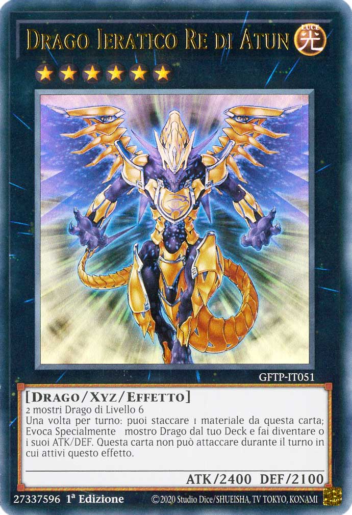 GFTP-IT051 Drago Ieratico Re di Atun ultra rara 1a Edizione (IT) -NEAR MINT-
