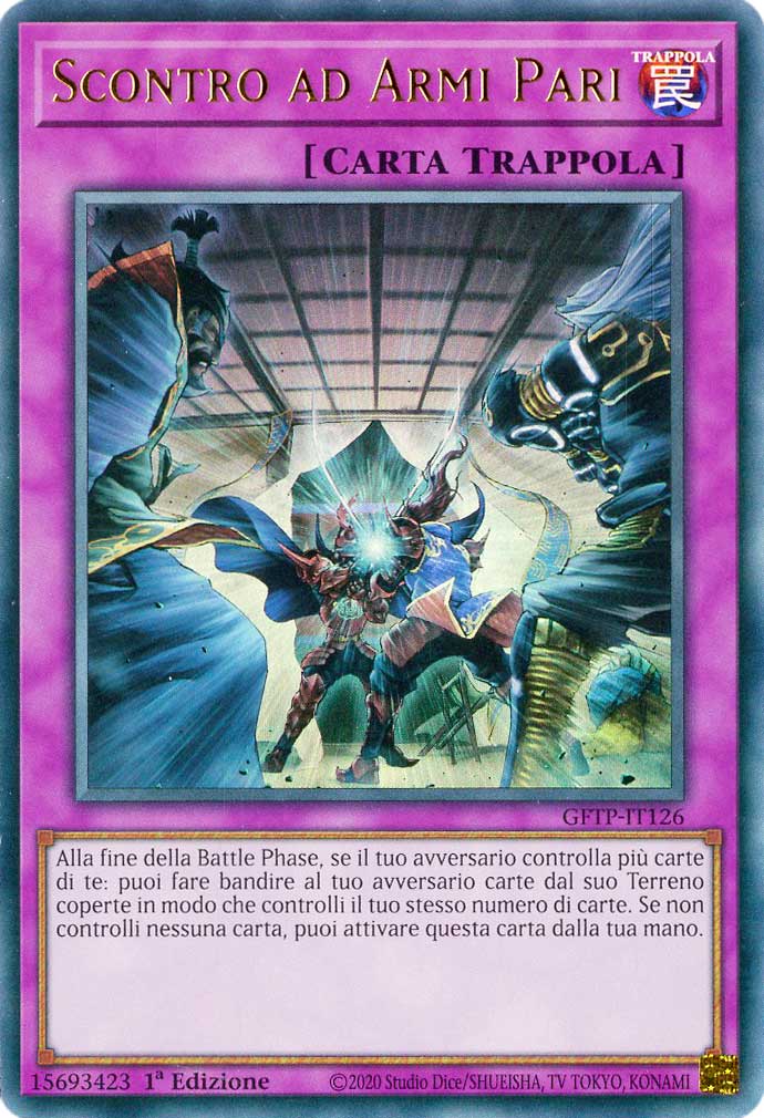 GFTP-IT126 Scontro ad Armi Pari ultra rara 1a Edizione (IT) -NEAR MINT-