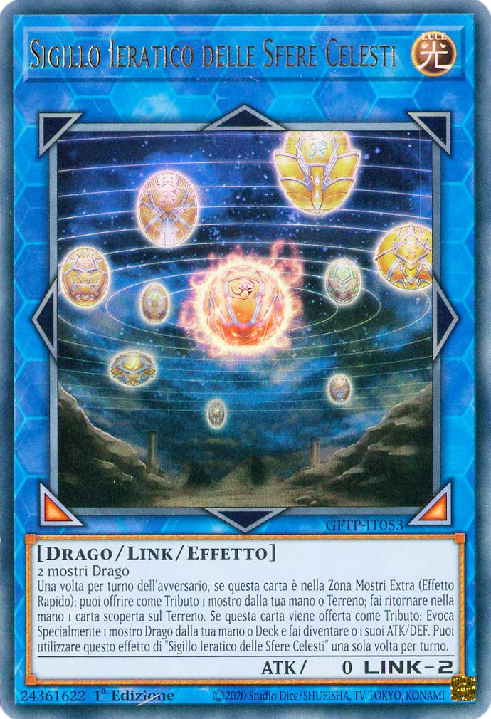 GFTP-IT053 Sigillo Ieratico delle Sfere Celesti ultra rara 1a Edizione (IT) -NEAR MINT-