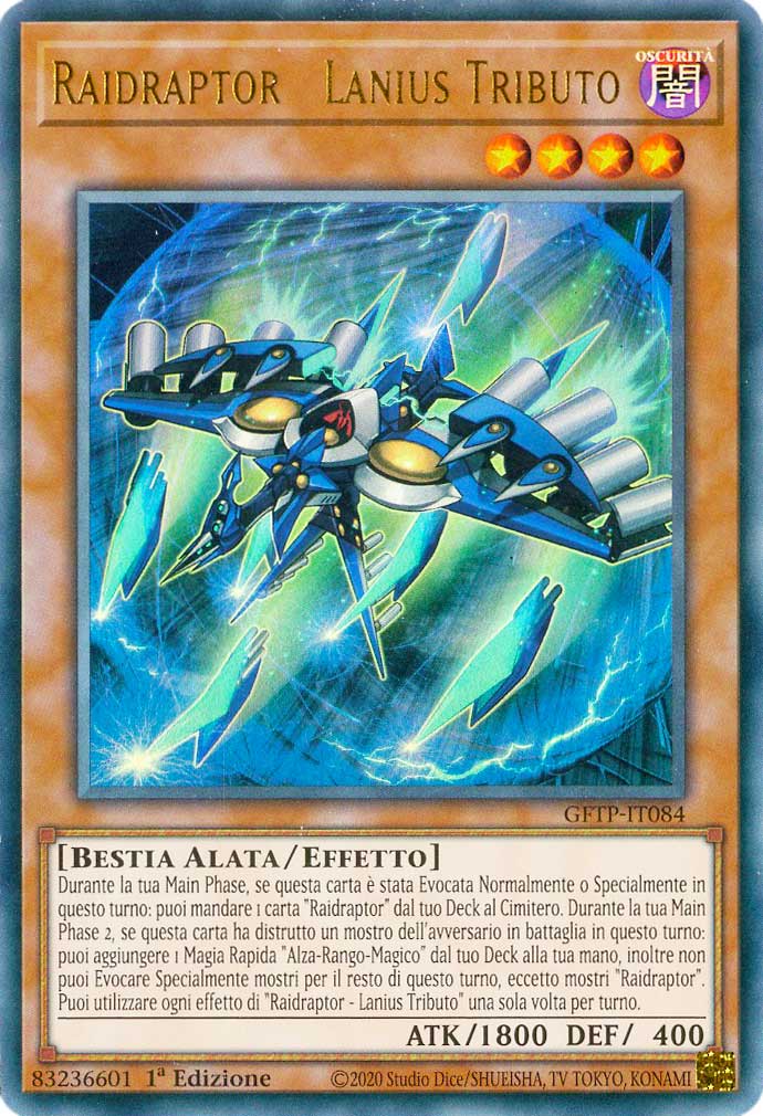GFTP-IT084 Raidraptor - Lanius Tributo ultra rara 1a Edizione (IT) -NEAR MINT-