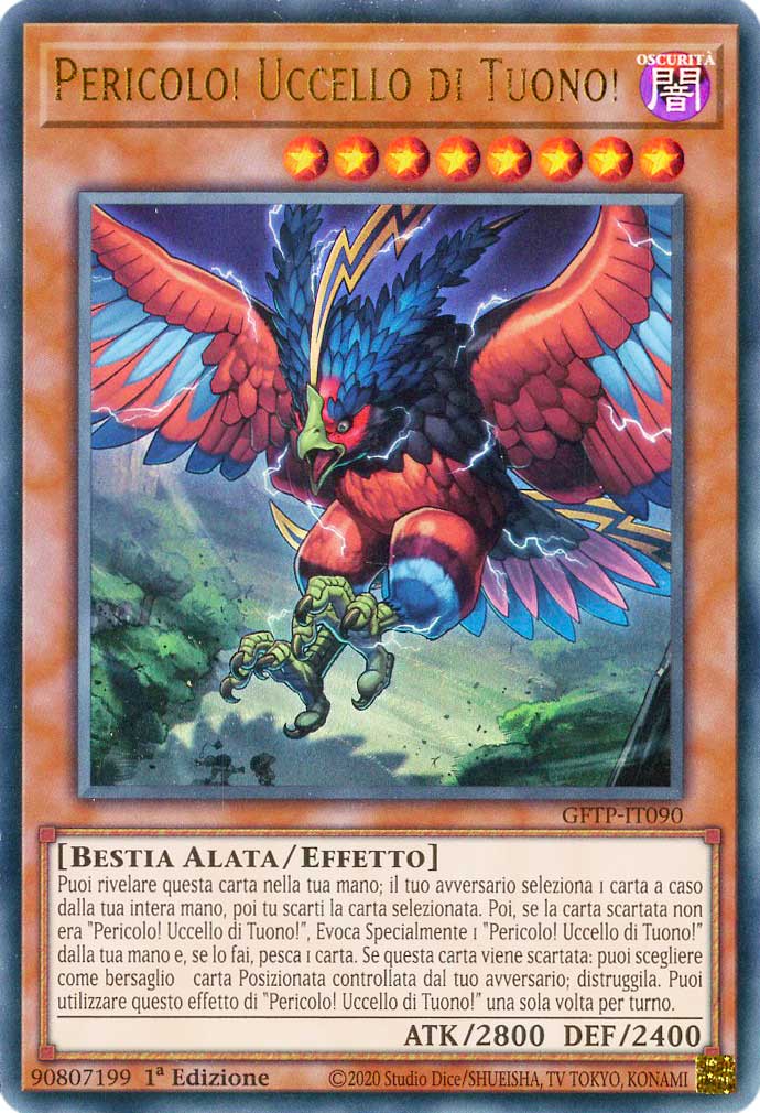GFTP-IT090 Pericolo! Uccello di Tuono! ultra rara 1a Edizione (IT) -NEAR MINT-