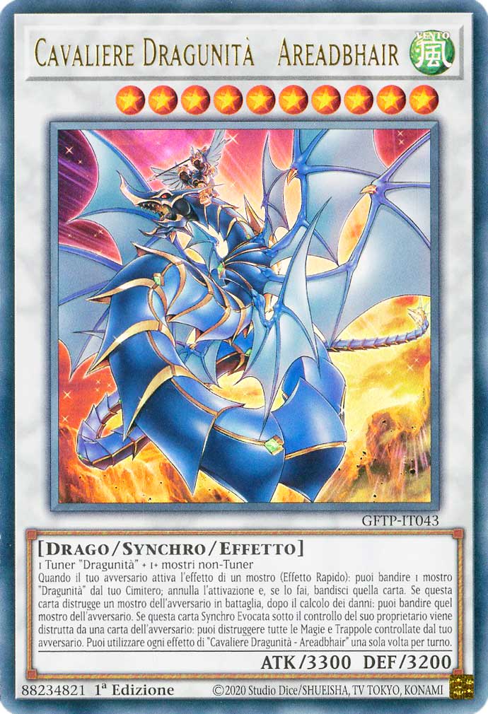 GFTP-IT043 Cavaliere Dragunita' - Areadbhair ultra rara 1a Edizione (IT) -NEAR MINT-