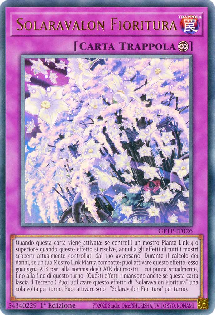 GFTP-IT026 Solaravalon Fioritura ultra rara 1a Edizione (IT) -NEAR MINT-