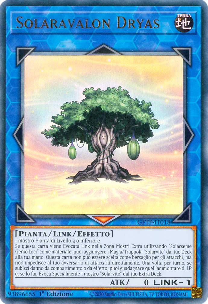GFTP-IT018 Solaravalon Dryas ultra rara 1a Edizione (IT) -NEAR MINT-